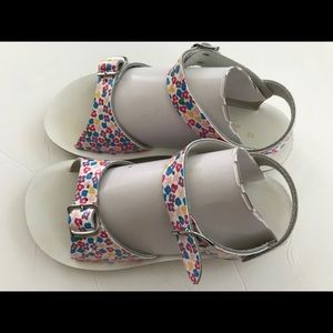 Kids Sun-San Salt Water sandals, ditsy floral.